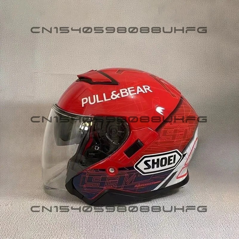 Shoei J-Cruise II MARQUEZ 6 TC-1 Jet Helmet 3/4 Open Face Helmet Men Women Dual 