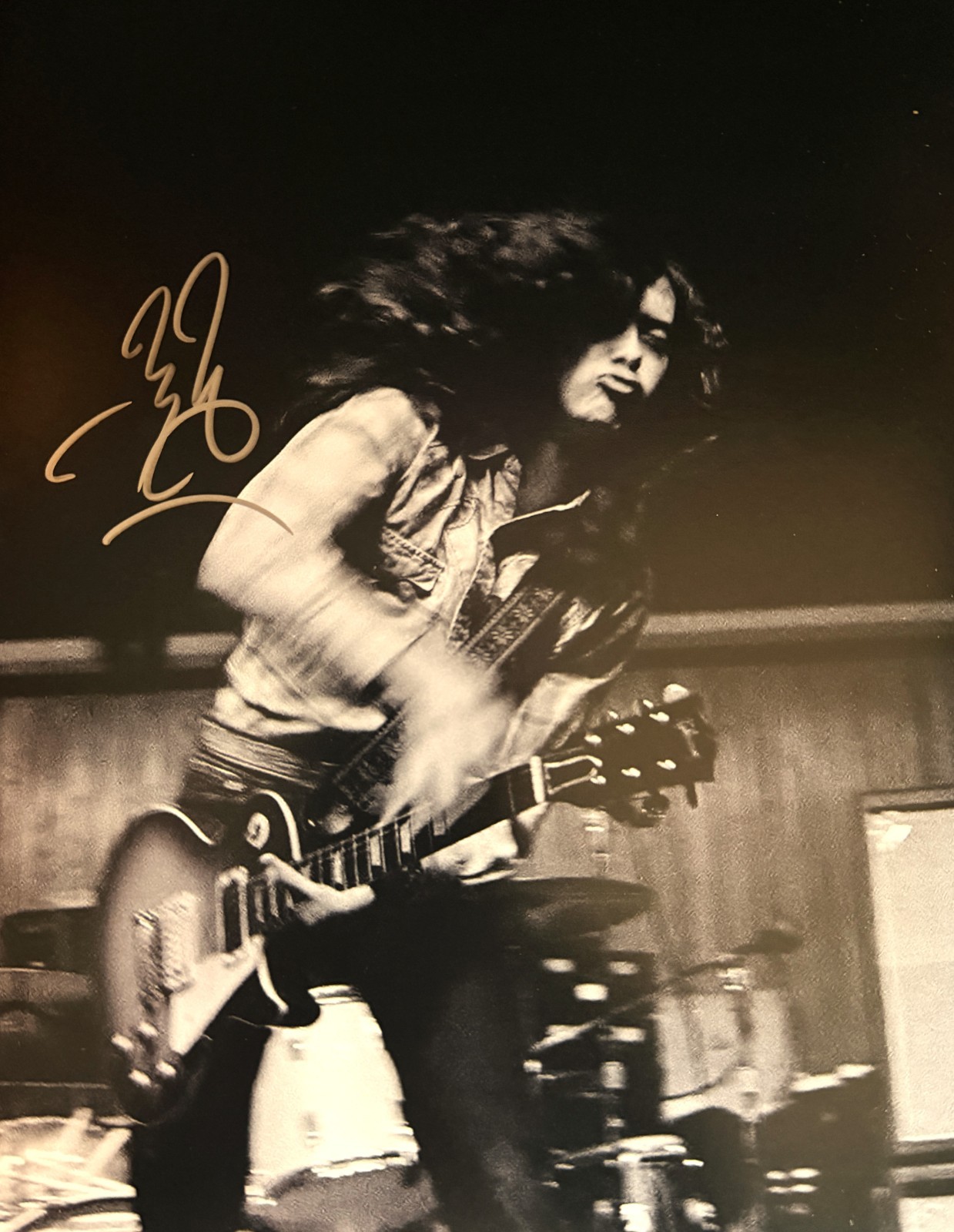 Jimmy Page Led Zeppelin signed 8x10 photo read description