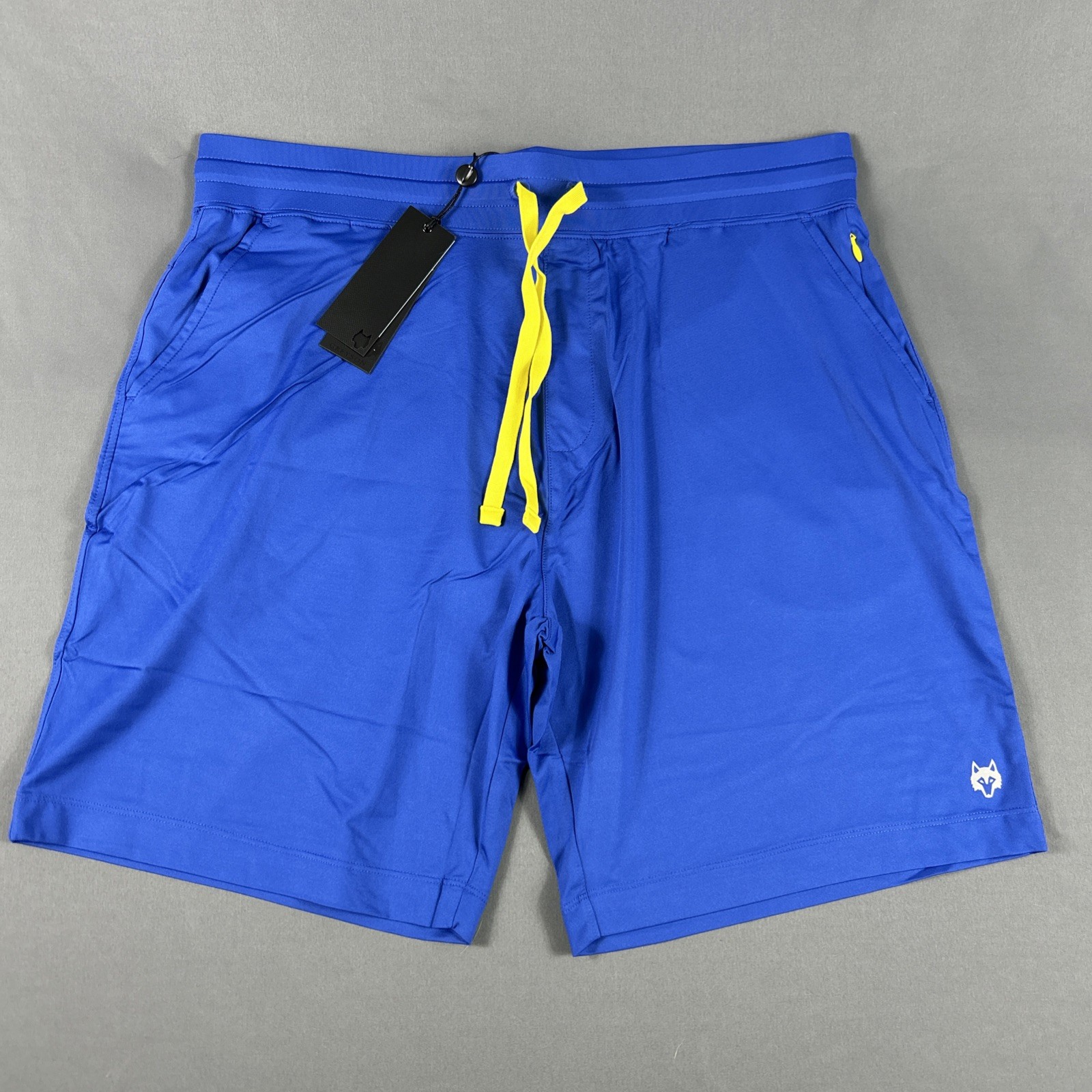 Greyson Shorts Guide Sport Athletic Large Mojave Blue Nylon Spandex NWT MSRP $98