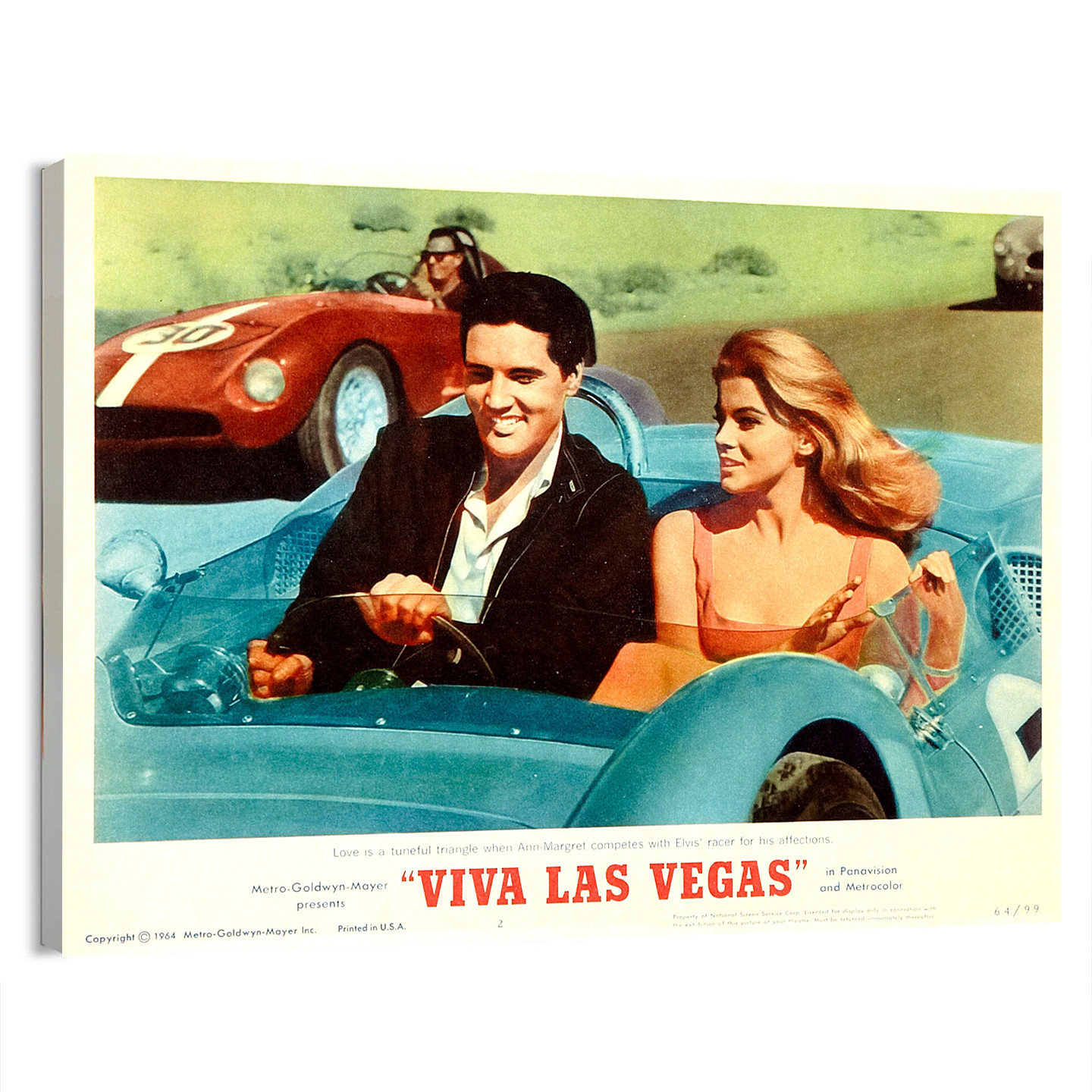 1964 Viva Las Vegas Elvis Presley (MGM) Lobby Card Movie Poster or Canvas Home