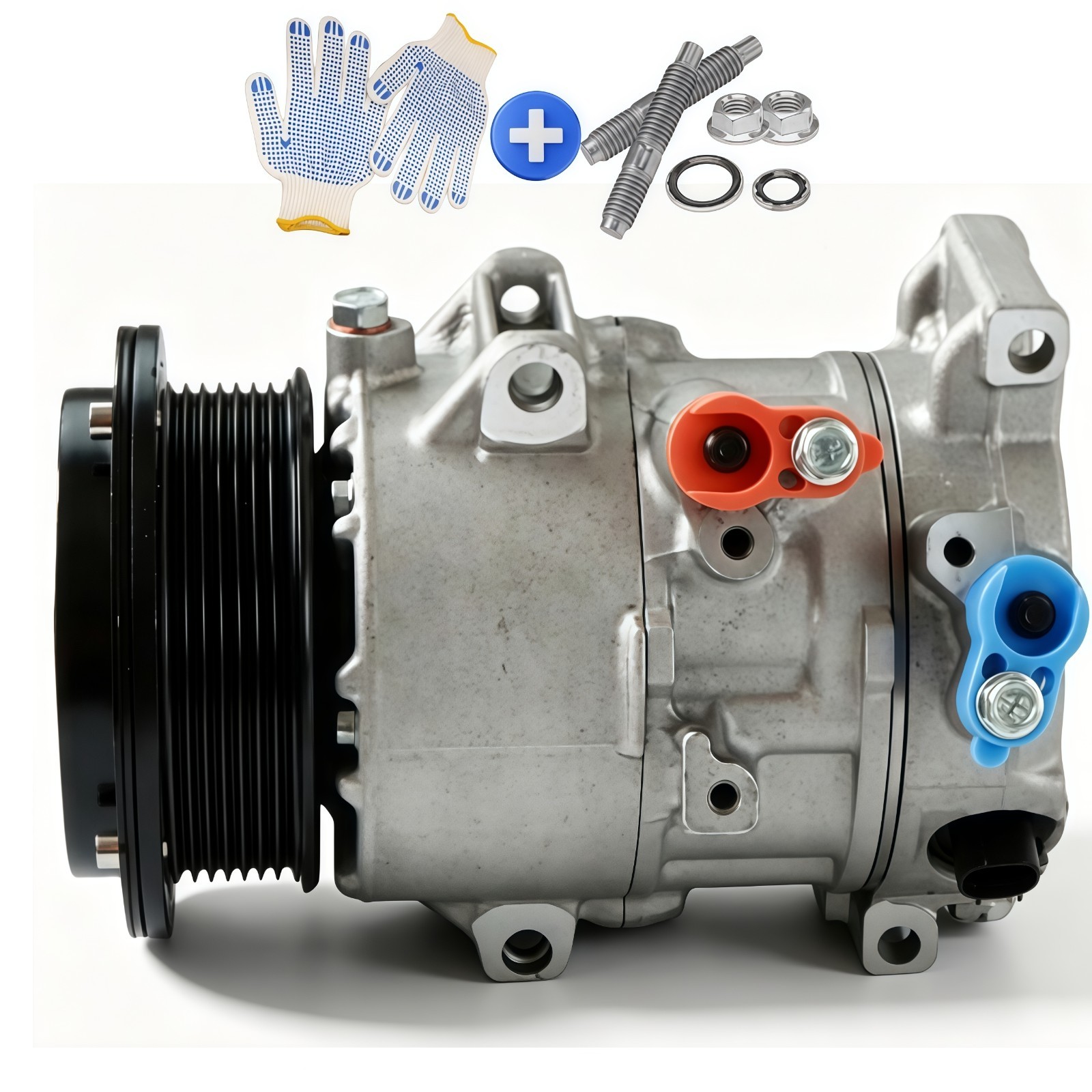 AC A/C Compressor For Toyota Hiace Comuter Bus 2.7L (2TRFE) - 2005 to 2018 New