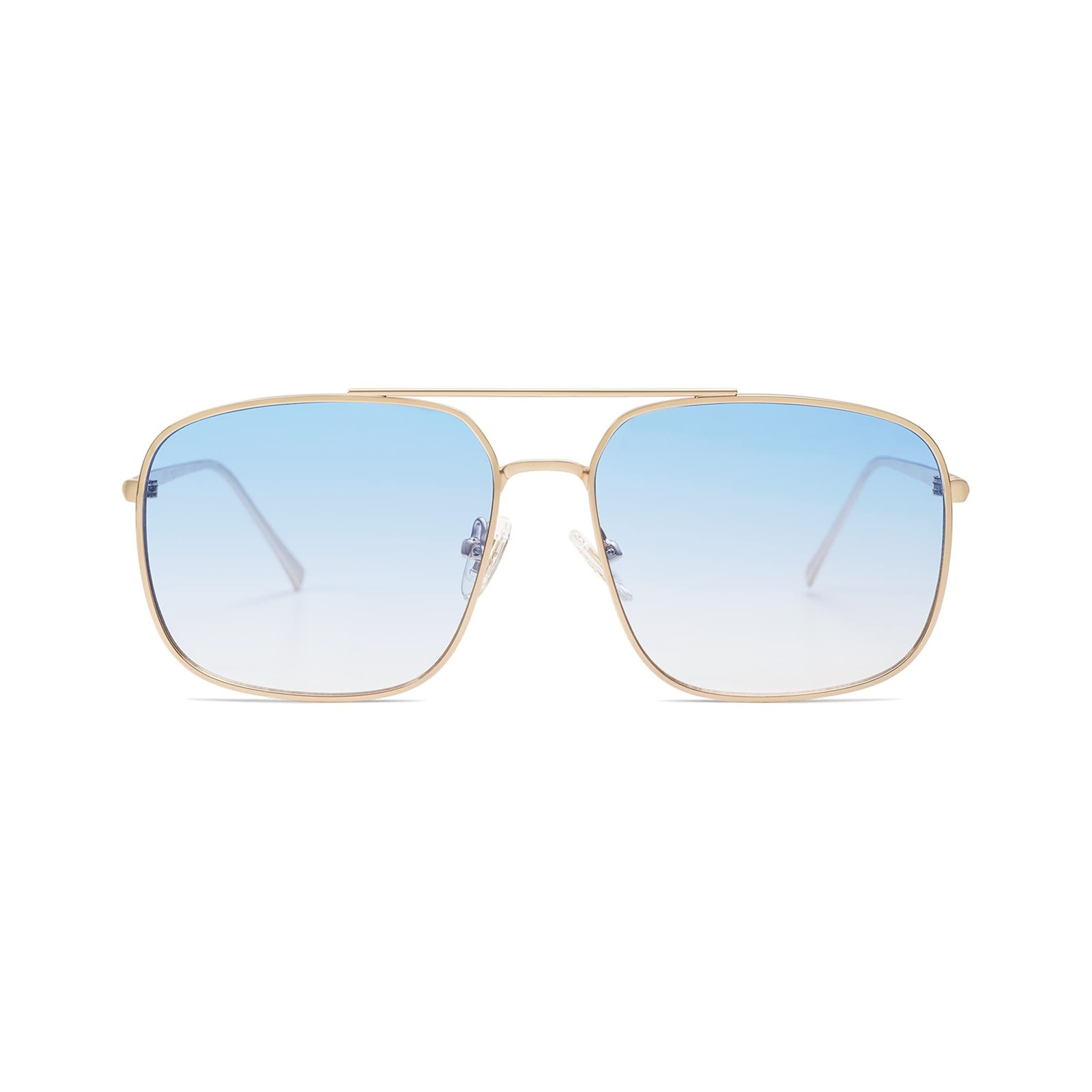 SOJOS Trendy Square Aviator Sunglasses for Women Men, Gold Frame Light Tint G... SOJOS Trendy Square Aviator Sunglasses for Women Men, Gold Frame Light Tint G...