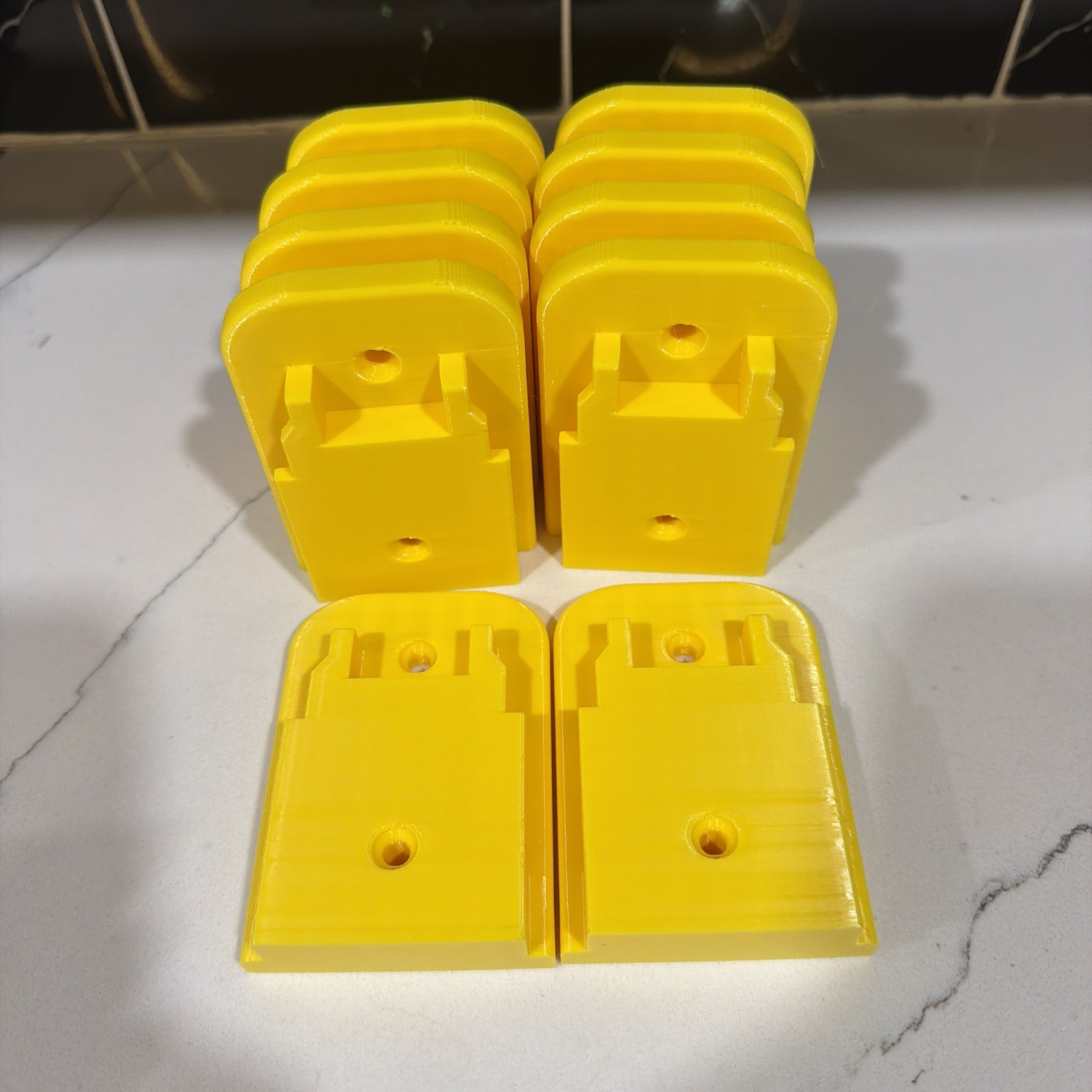 BEST FIT Yellow 10 Pack DeWALT 20V Tool Mounts / Hangers / Holders - MADE IN USA BEST FIT Yellow 10 Pack DeWALT 20V Tool Mounts / Hangers / Holders - MADE IN USA