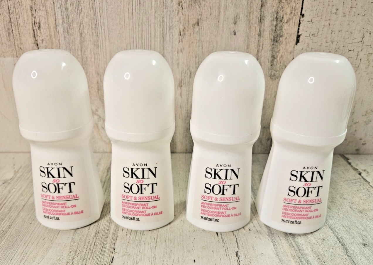 4PK AVON Skin So Soft & Sensual Roll-On Deodorant Women\'s 4PK AVON Skin So Soft & Sensual Roll-On Deodorant Women\'s