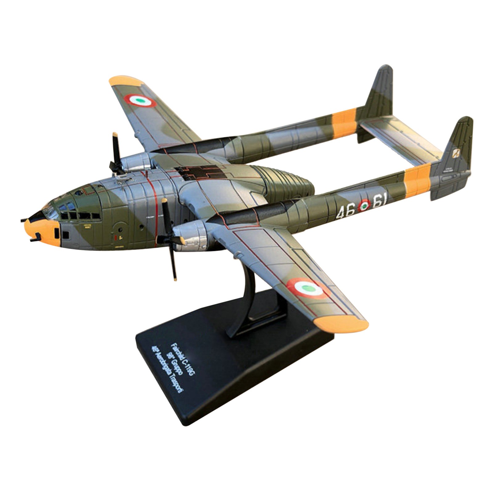 US Fairchild C-119G Military Transport Model 13cm Length 1/200 Scale Diecast