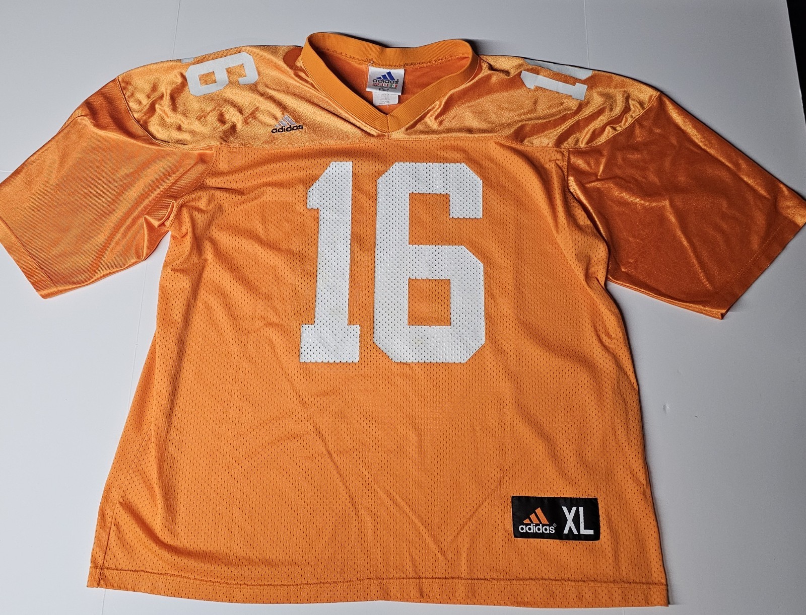 Vintage Peyton Manning Tennessee Volunteers #16 Adidas Jersey Orange Men\'s XL 
