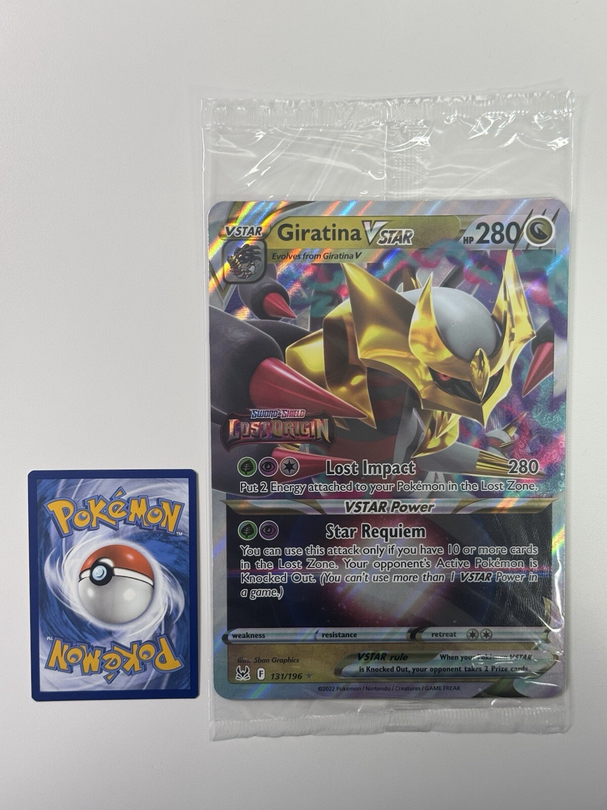 EU Exclusive JUMBO Giratina VSTAR 131/196 Lost Origin Stamped Promo SEALED EU Exclusive JUMBO Giratina VSTAR 131/196 Lost Origin Stamped Promo SEALED
