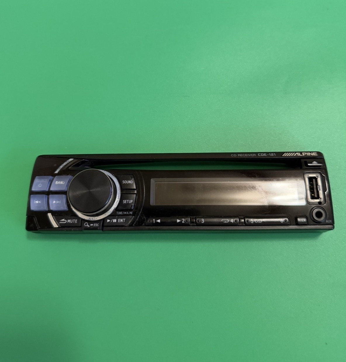 ALPINE CDE-121 CAR STEREO FACEPLATE ONLY  ALPINE CDE-121 FACEPLATE  ONLY OEM🟠