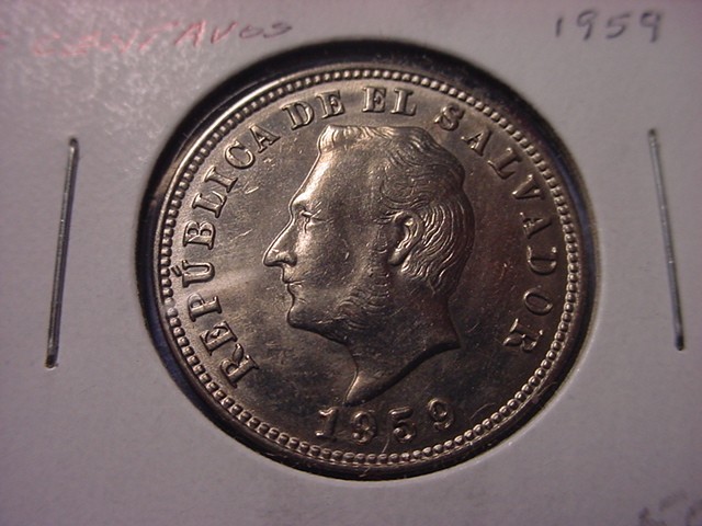 El Salvador 5 Centavos 1959 BU #98469
