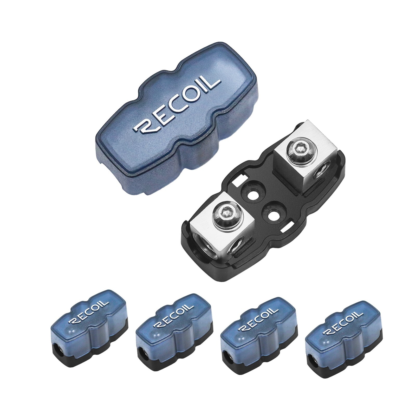 Recoil SFH11-5 5pcs Super Compact Mini-ANL Inline Fuse-holder 4/8 Gauge In&Out Recoil SFH11-5 5pcs Super Compact Mini-ANL Inline Fuse-holder 4/8 Gauge In&Out