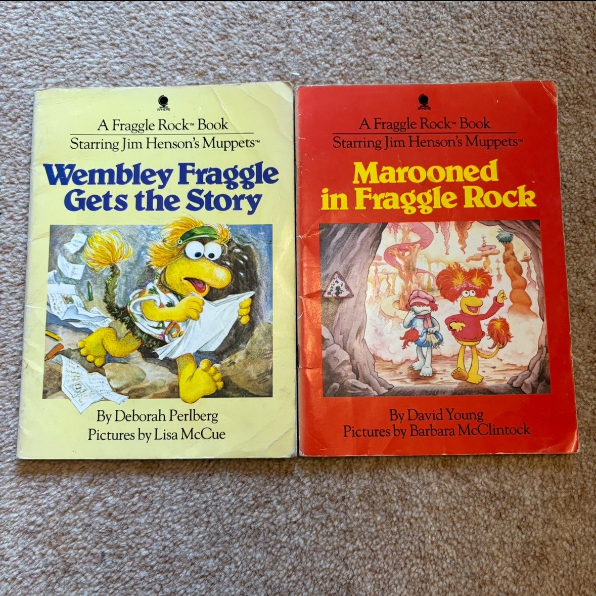 VTG 1984 Fraggle Rock HC Books First Ed Wembley Fraggle Marooned in Fraggle Rock VTG 1984 Fraggle Rock HC Books First Ed Wembley Fraggle Marooned in Fraggle Rock