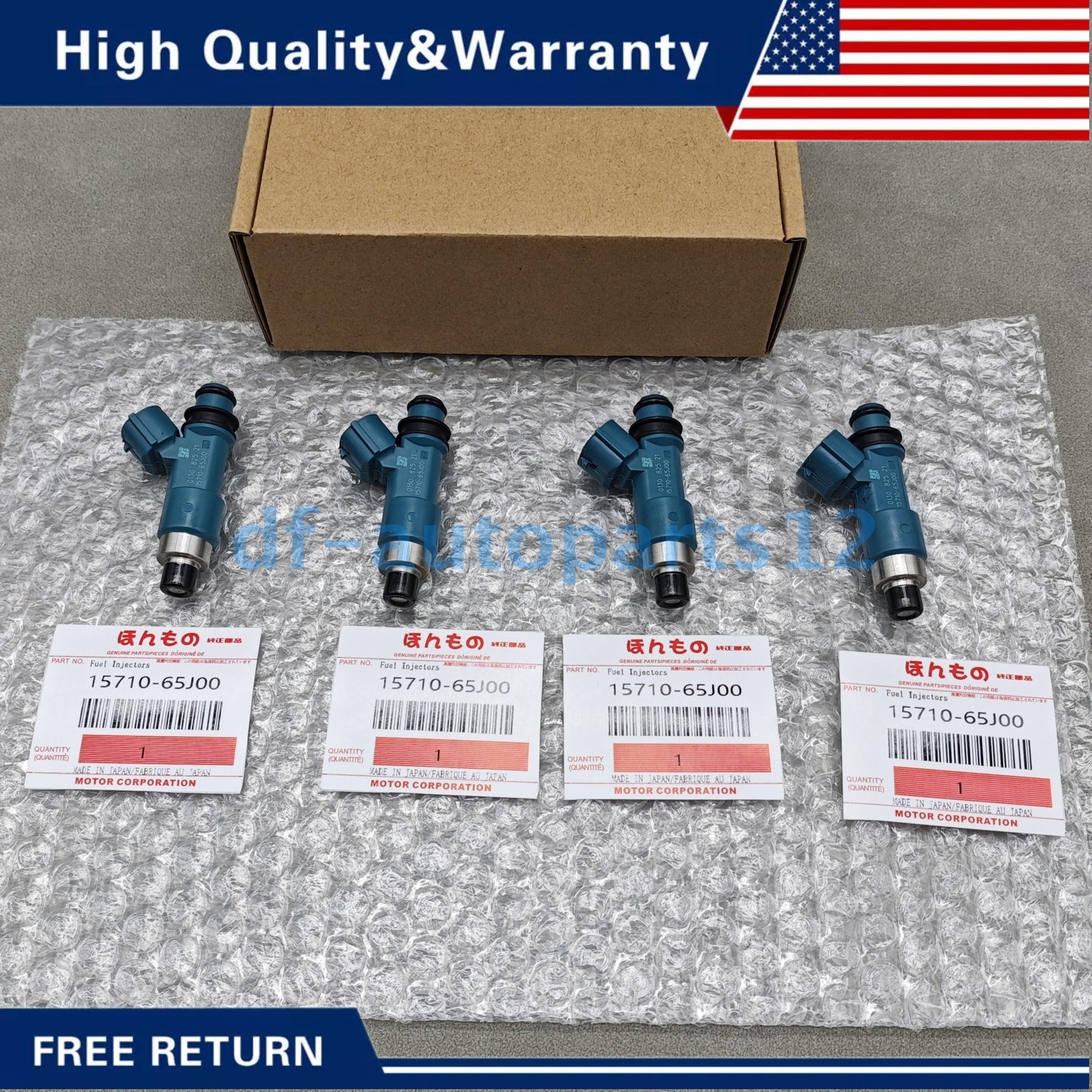 NEW 4PCS Fuel Injectors FITS For Suzuki SX4 2.0L-L4 2007-2009 15710-65J00 FJ1053
