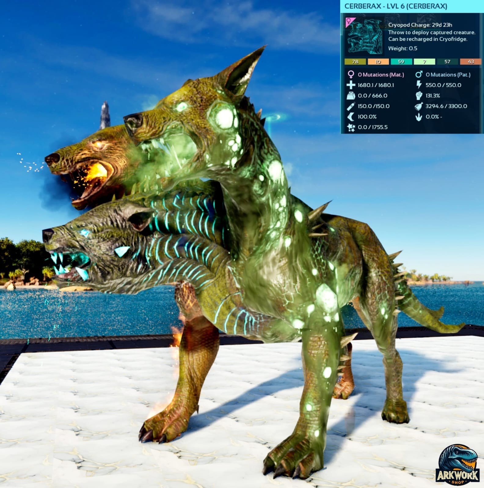 🦖ARK Survival Ascended New Cerberax Clone PVE PS5/XBOX/PC