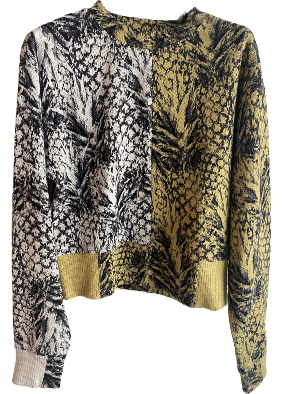 TWENTY Montreal Pineapple Hyper Reality Knit  Pullover Sweater Women Sz S