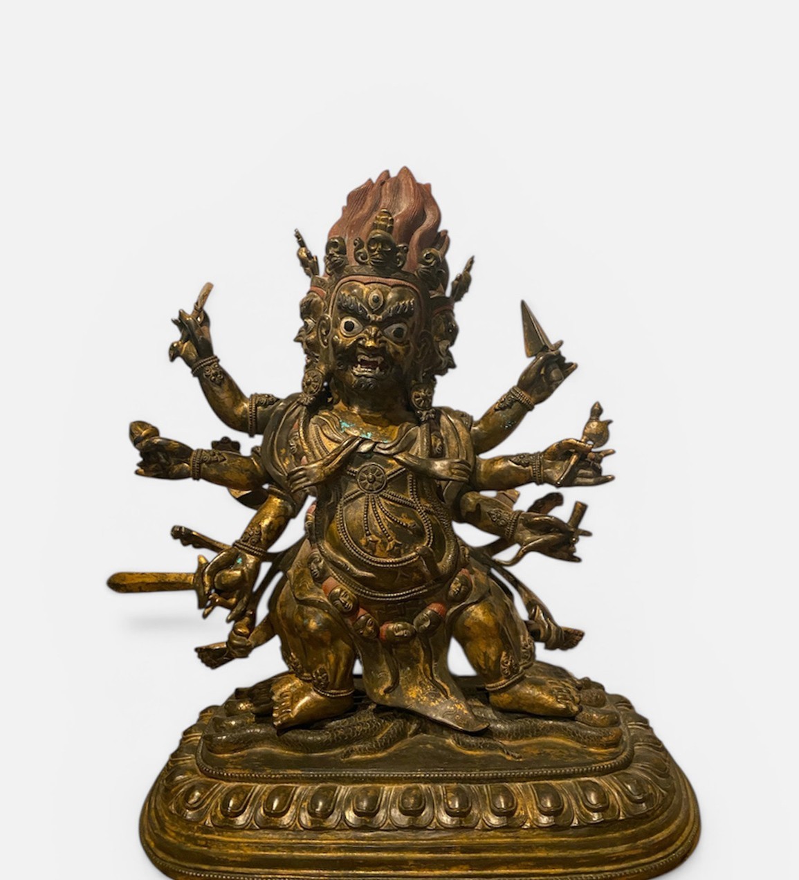 A Six-Armed Mahkala Buddha Statue A Six-Armed Mahkala Buddha Statue