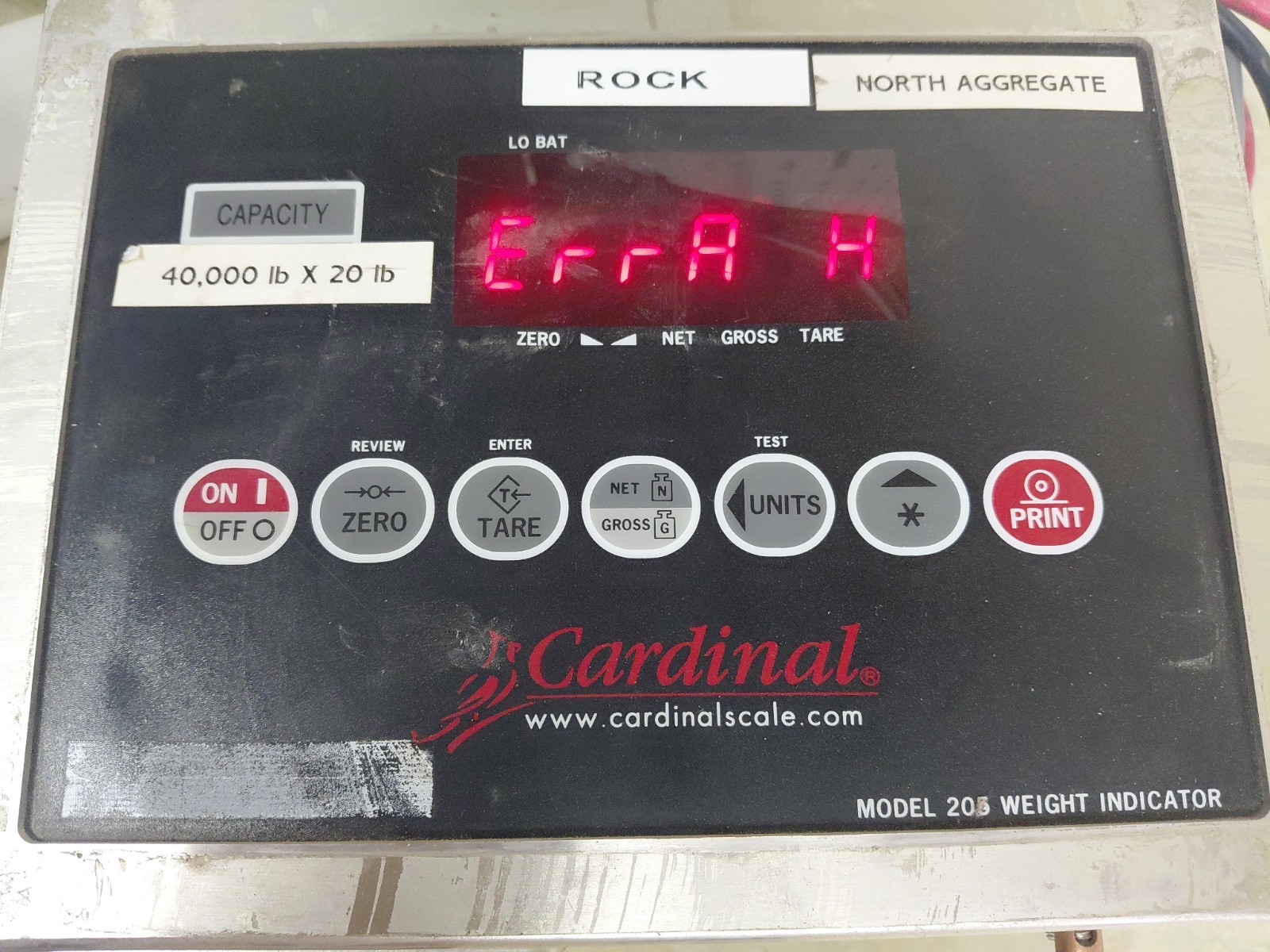 Cardinal Scale Model 205 Weight Indicator Cardinal Scale Model 205 Weight Indicator