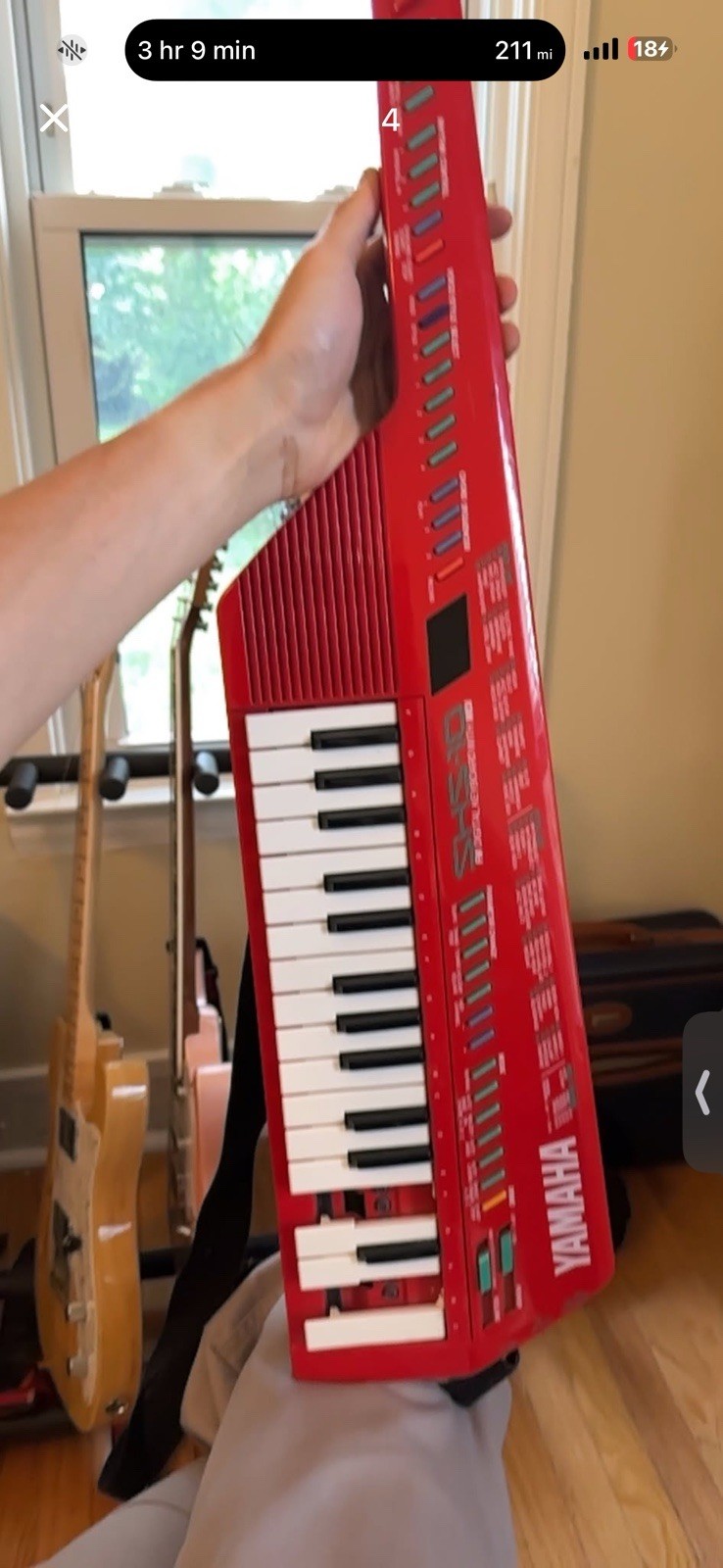 Vintage Yamaha SHS-10R Keyboard Guitar Keytar MIDI