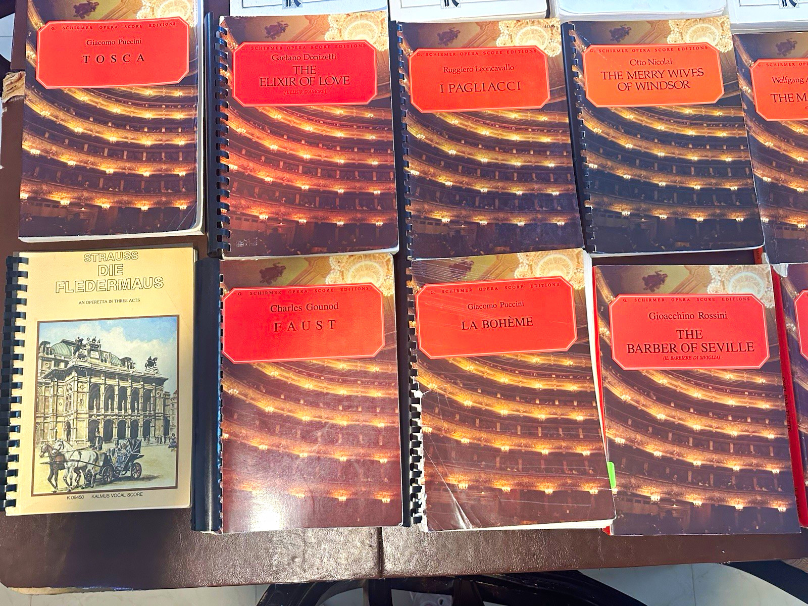 G. Schirmer/Kalmus Opera Vocal Scores Lot - 22 scores G. Schirmer/Kalmus Opera Vocal Scores Lot - 22 scores