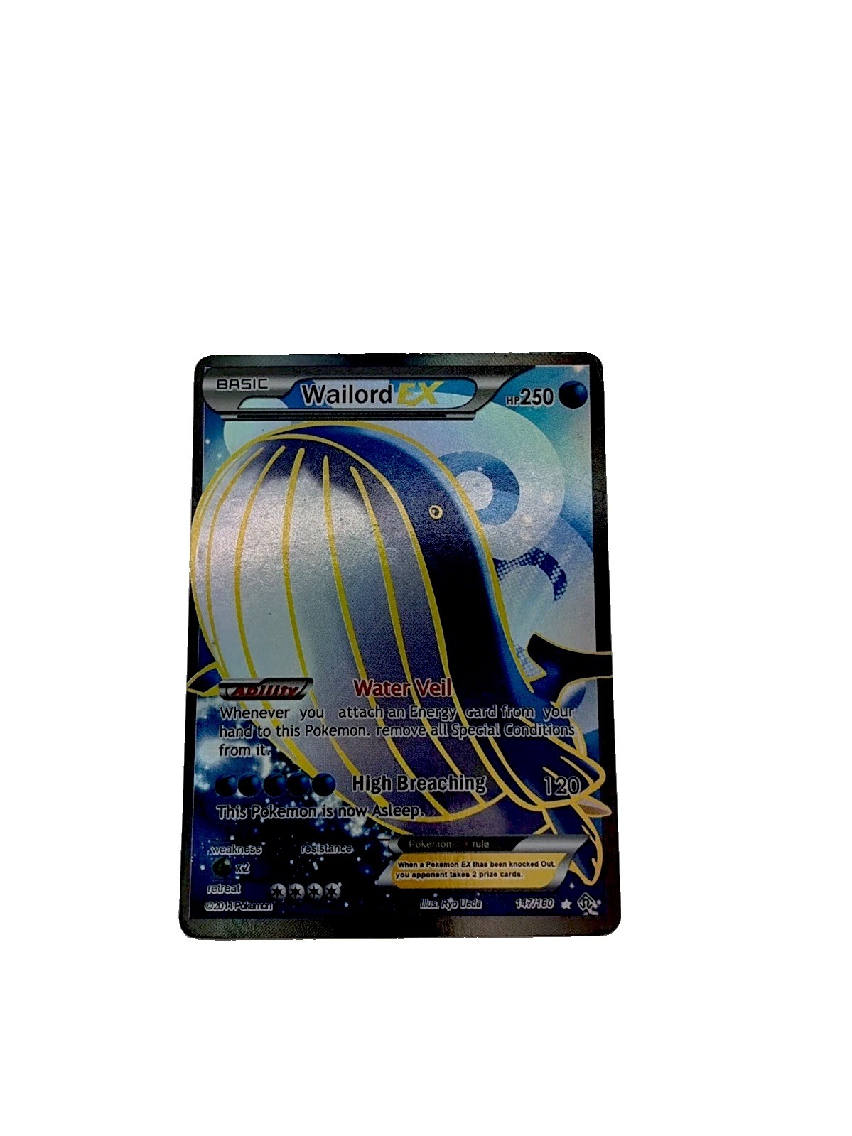 Pokémon TCG Wailord EX Primal Clash Holo Ultra Rare In Mint Condition Pokémon TCG Wailord EX Primal Clash Holo Ultra Rare In Mint Condition