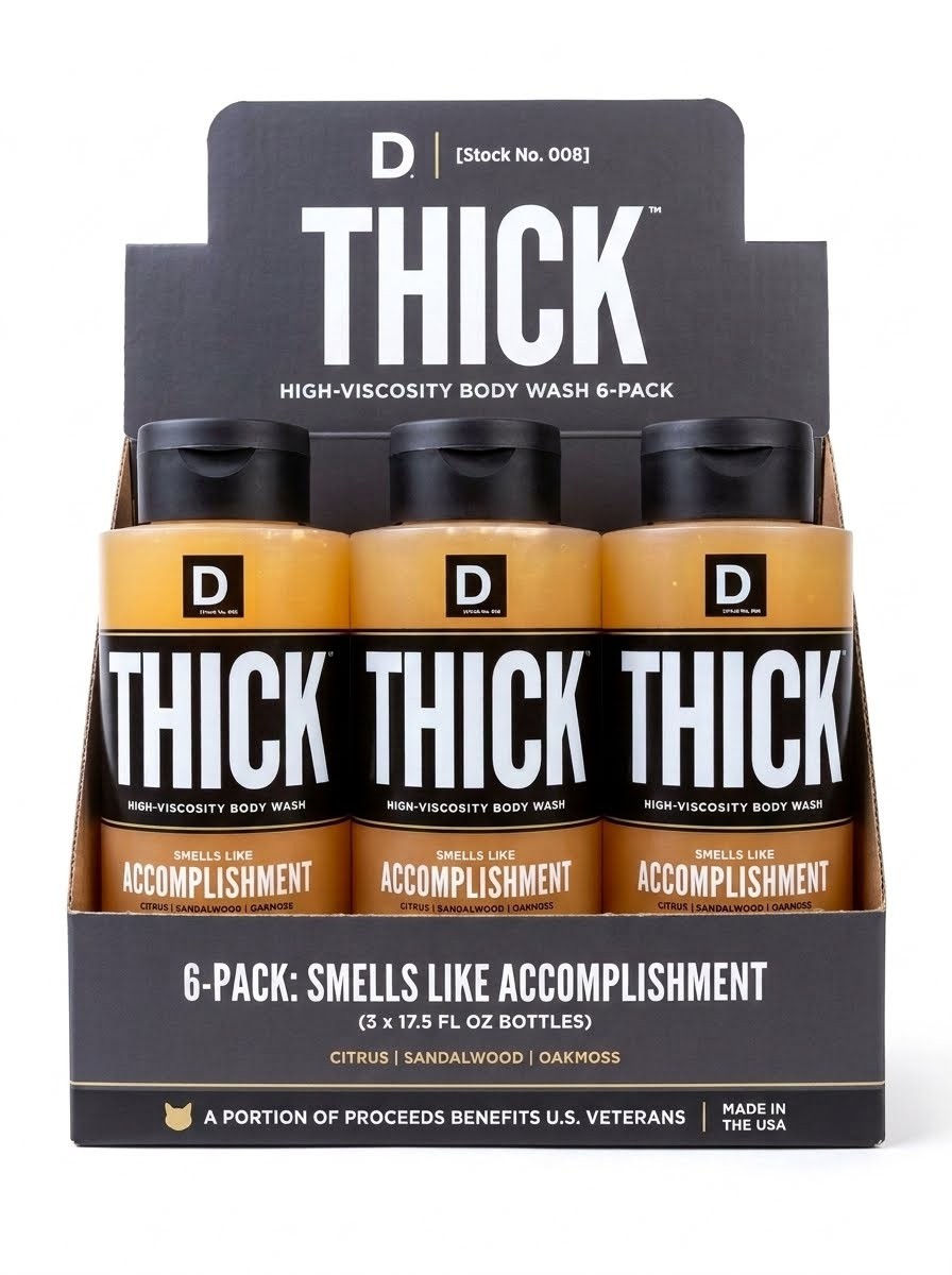 Duke Cannon Thick Accomplishment High-Viscosity Body Wash 6-Pack