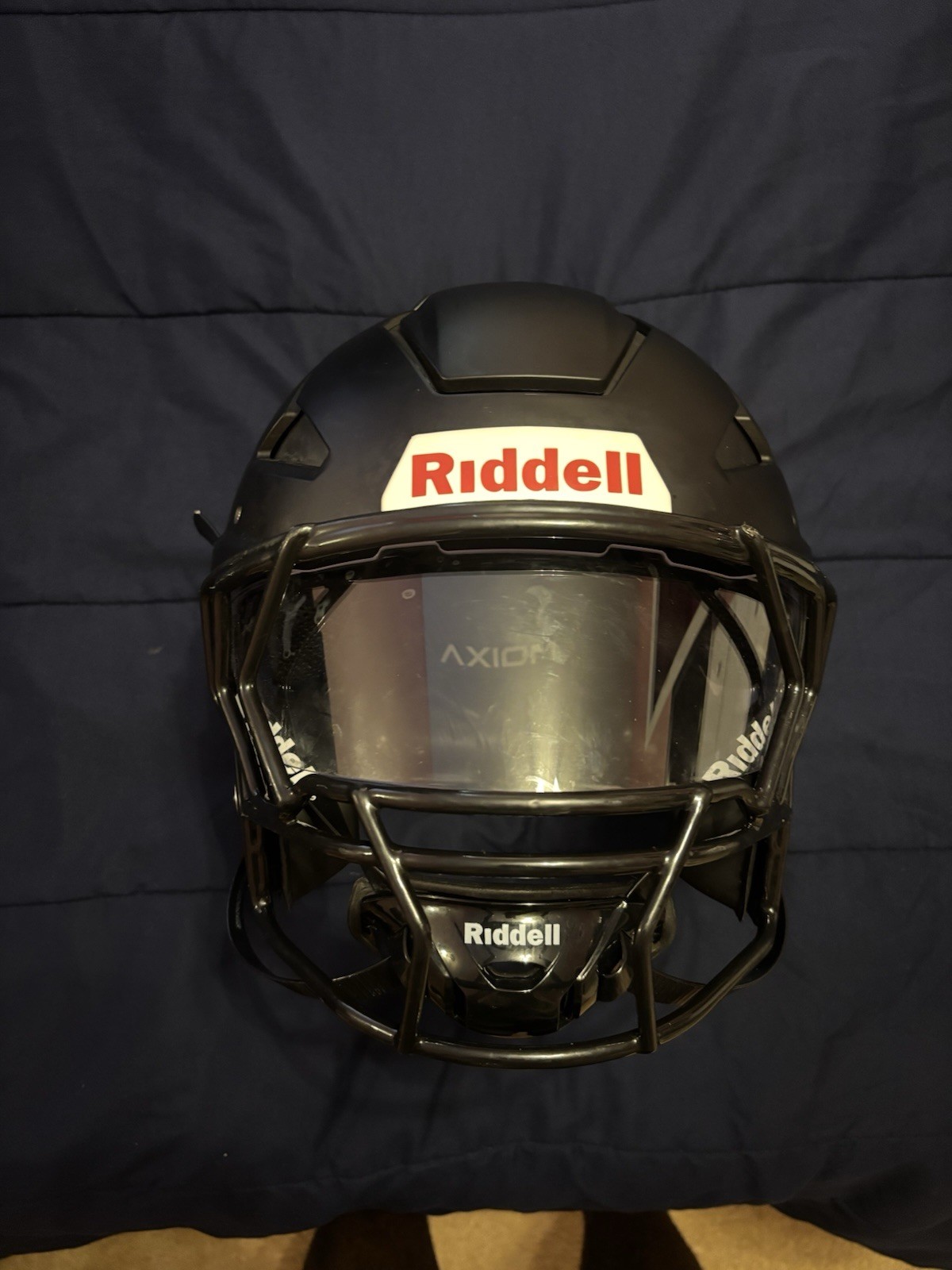 Riddell Axiom Full Face Football Black  7 3/4