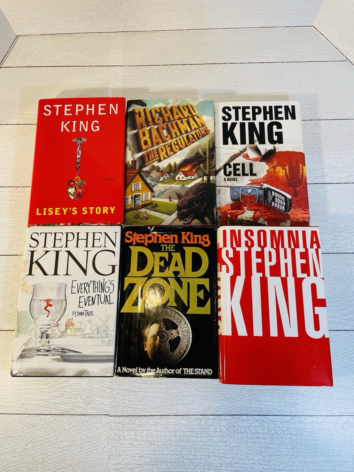 Lot Of 6 Stephen King Hardcover Books W/ Dust Jackets Dead Zone Cell Insomnia