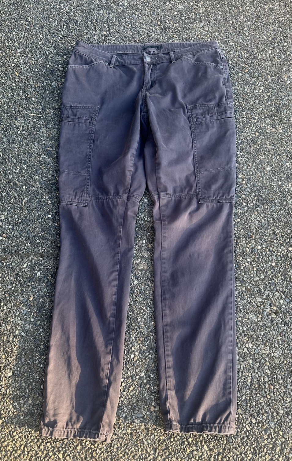prAna Womens 10 Plum Cargo Pants Stretch Hiking Outdoor Utility Travel