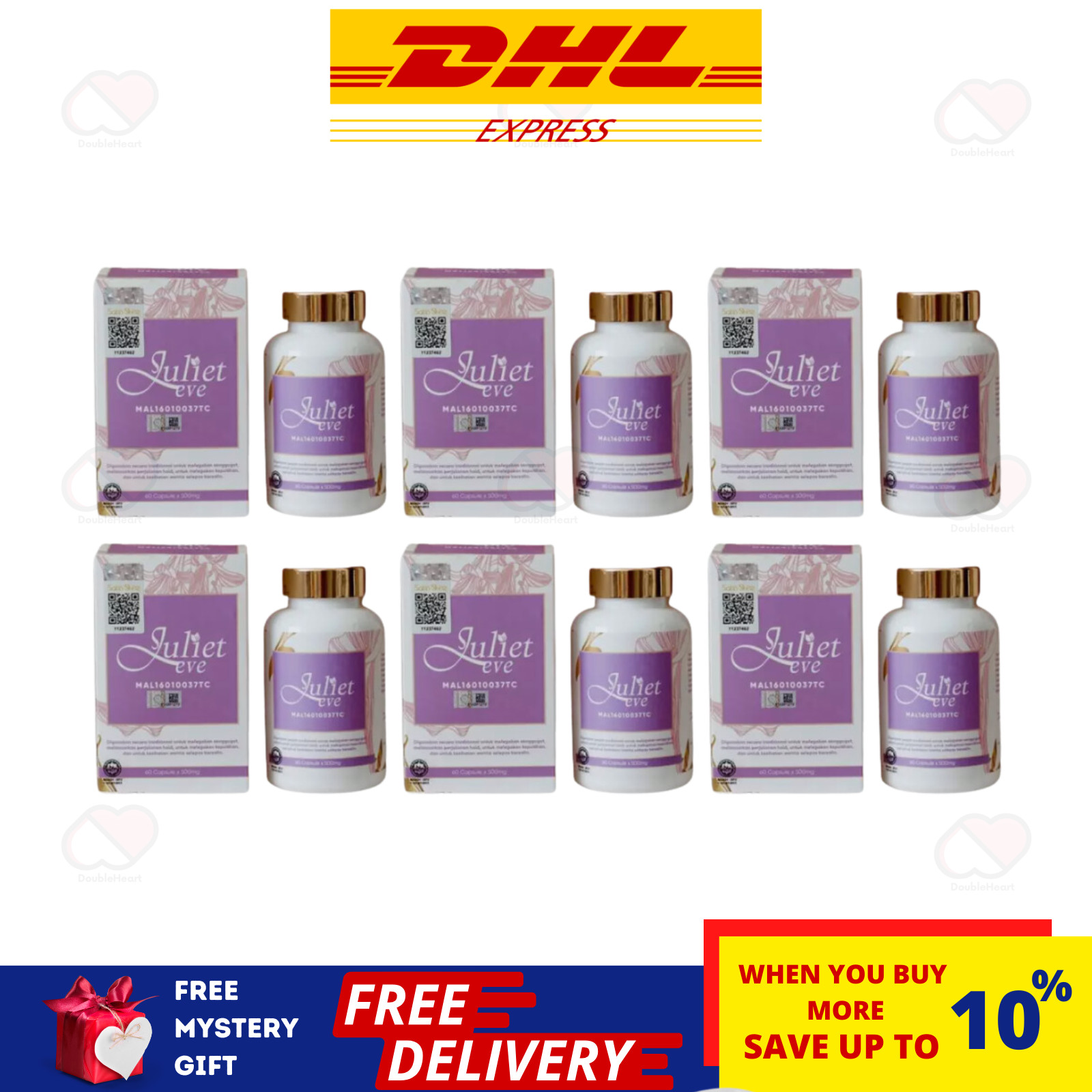 6 X Satin Skinz Juliet EVE Woman Hormone Bust Up Breast Anti Aging Slim