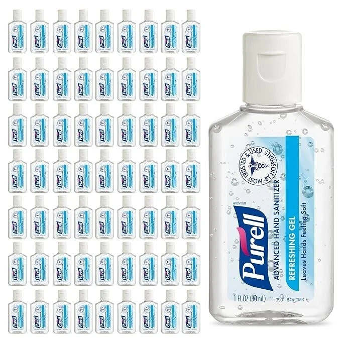 Purell Advanced Hand Sanitizer Refreshing Gel 1oz 72 pack EXP 03/2027 New Purell Advanced Hand Sanitizer Refreshing Gel 1oz 72 pack EXP 03/2027 New