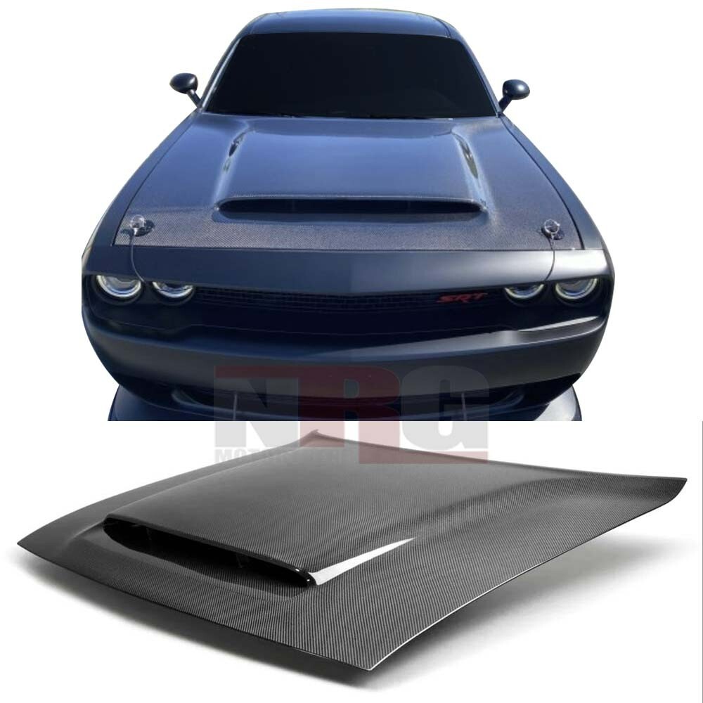 for 2008-2023 Dodge Challenger demon style vented Carbon Fiber Hood