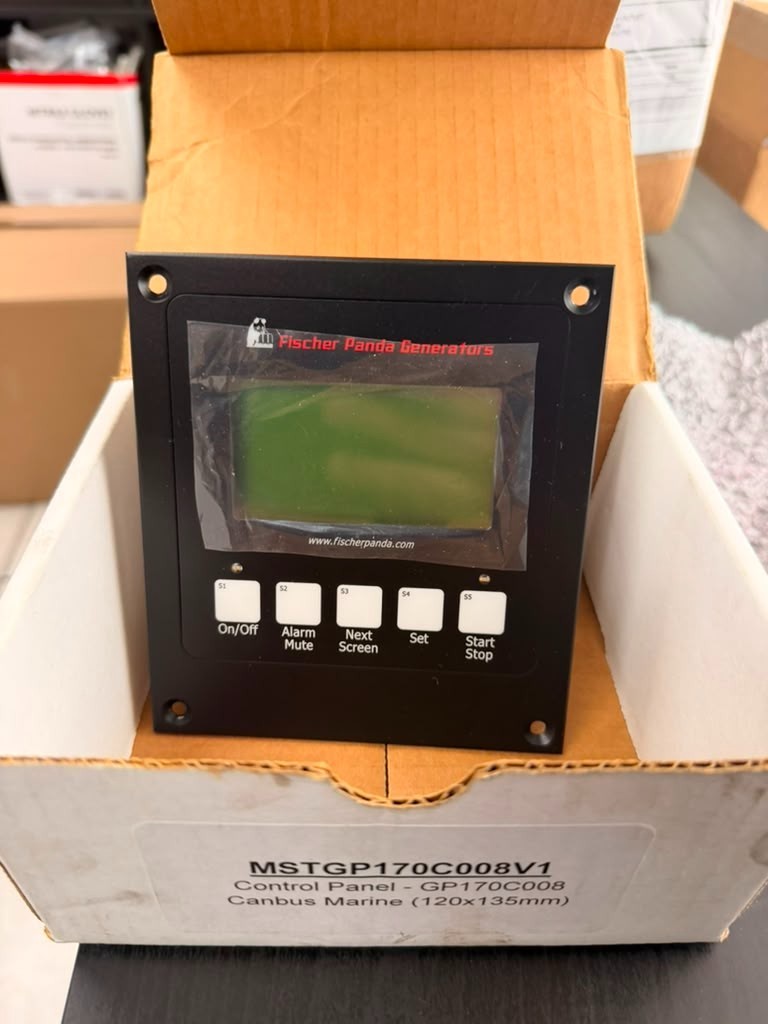 FISCHER PANDA GENERATORS CONTROL PANEL PMS08-068017R MSTGP170C008V1 GP170C008