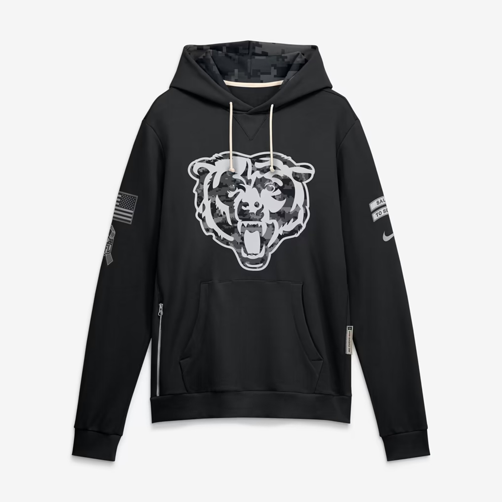 Chicago Bears 2026 Salute to Service Pullover Hoodie - Sideline Dri-FIT
