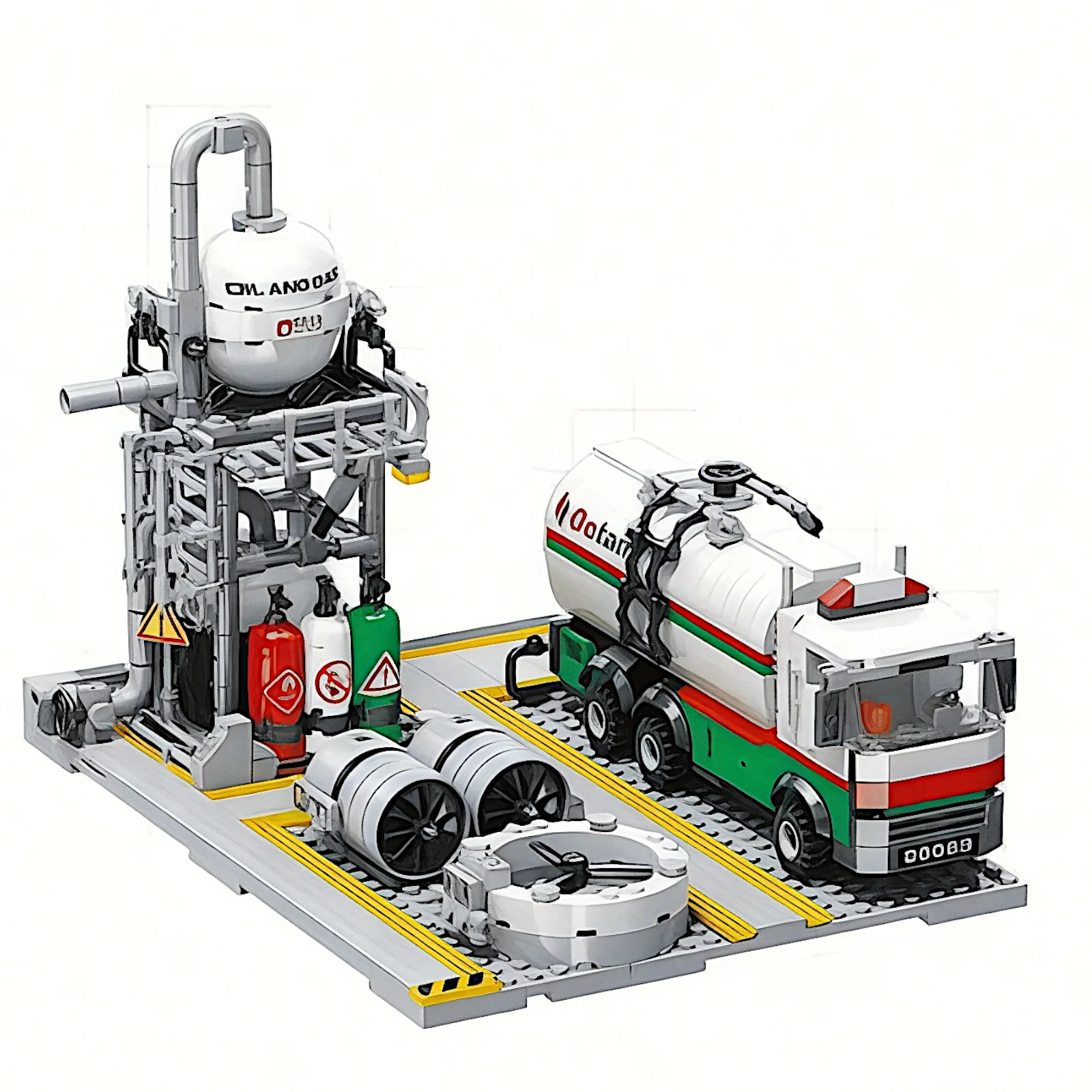 General Jim’s Chemical Plant Loading Station 721PCS City Building Set