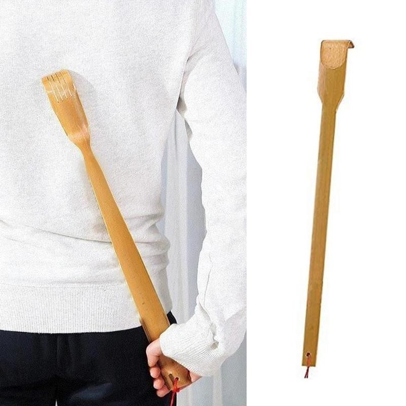 Natural Bamboo Back Scratcher Long Reach Pick Itch Relief Tool Portable US