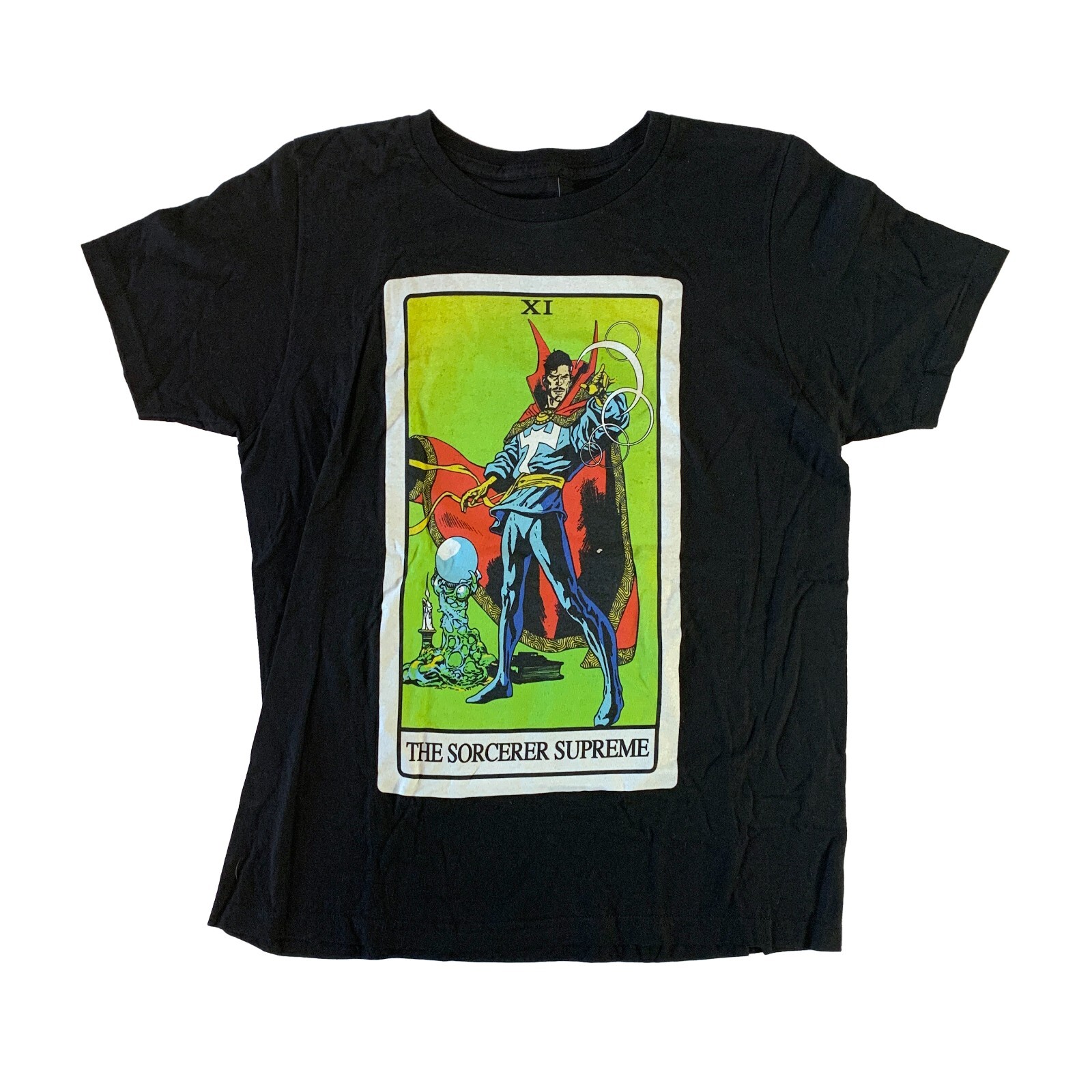 Disney Marvel The Sorcerer Supreme Dr. Strange Tarot Card T Shirt Sz XS Cotton
