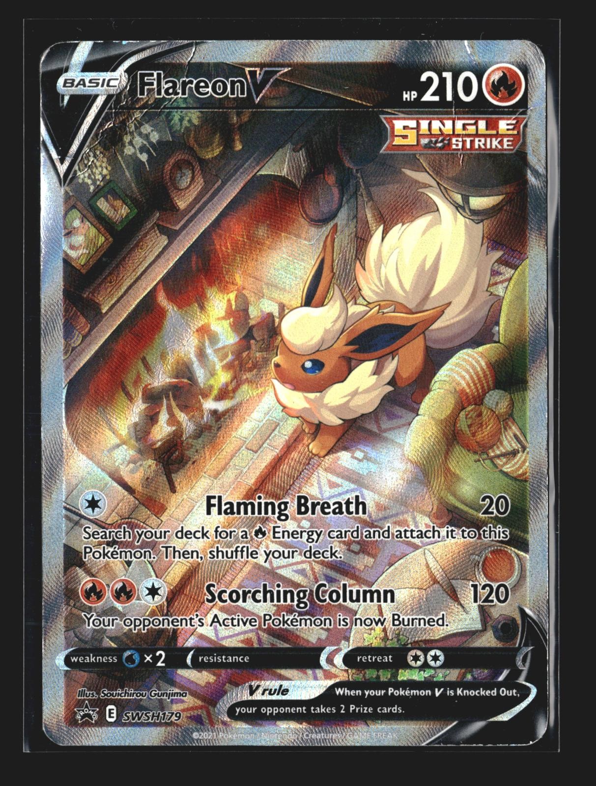 Flareon V SWSH179 Holo Promo SWSD Sword & Shield Promo Gunjima DMG