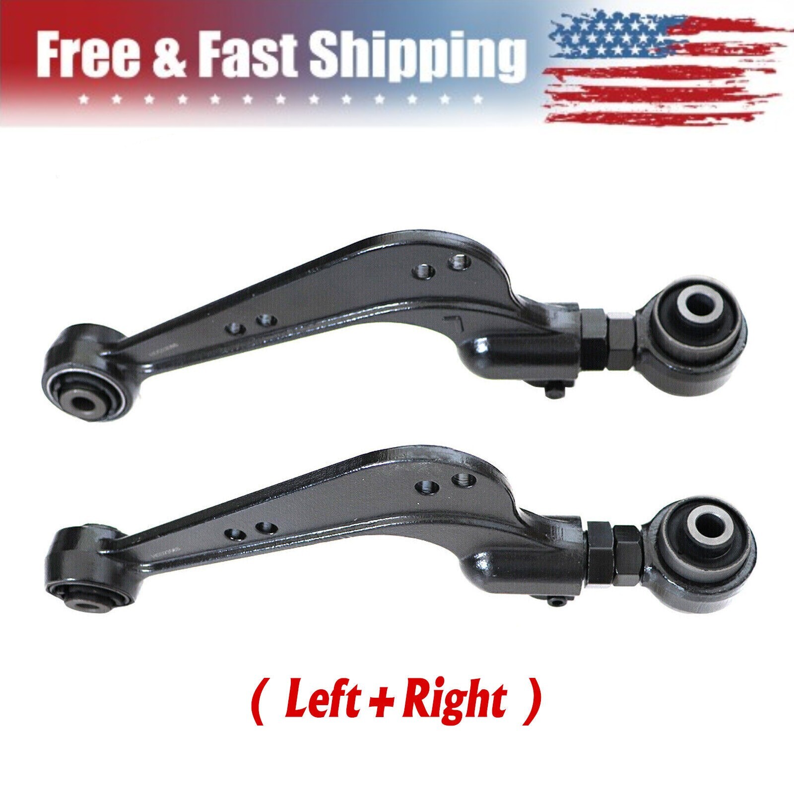2x Adjustable Rear Alignment Camber Arms fits Toyota RAV4 06-18 Lexus NX 15-20