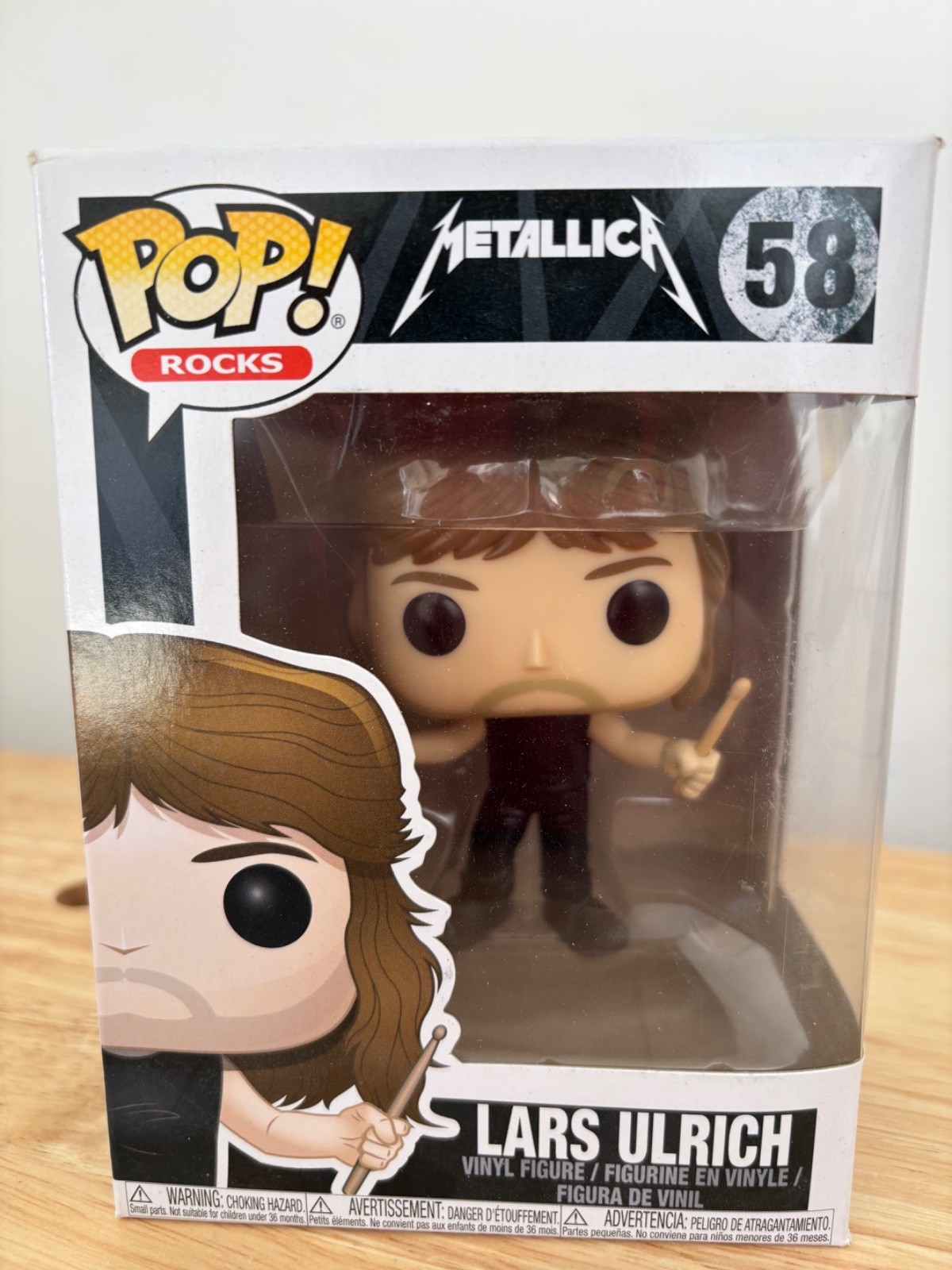 Funko Pop Rocks Metallica #58 Lars Ulrich 4\ Funko Pop Rocks Metallica #58 Lars Ulrich 4\