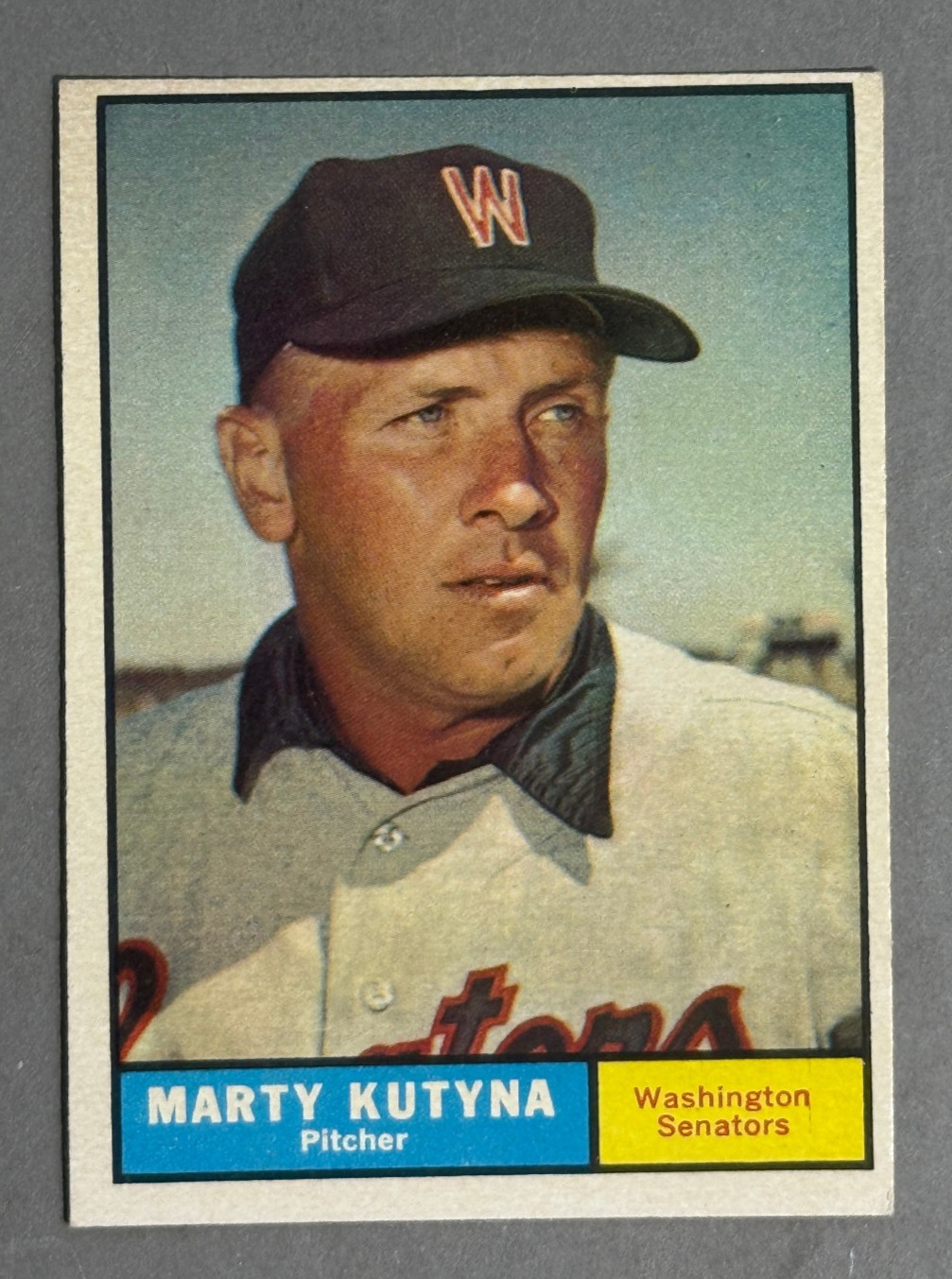 1961 Topps #546 Marty Kutyna VG-EX. Washington Senators High Series