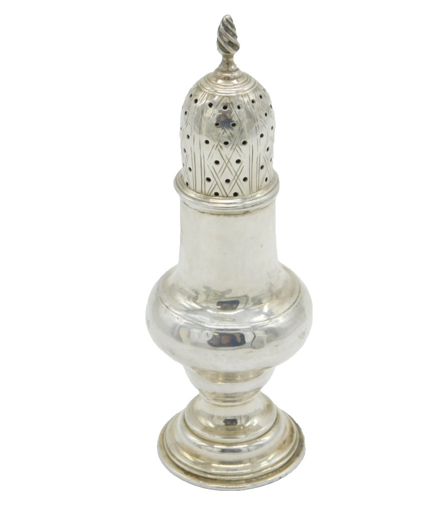 George III Sterling Silver Muffineer Sugar Caster Antique 1782 London