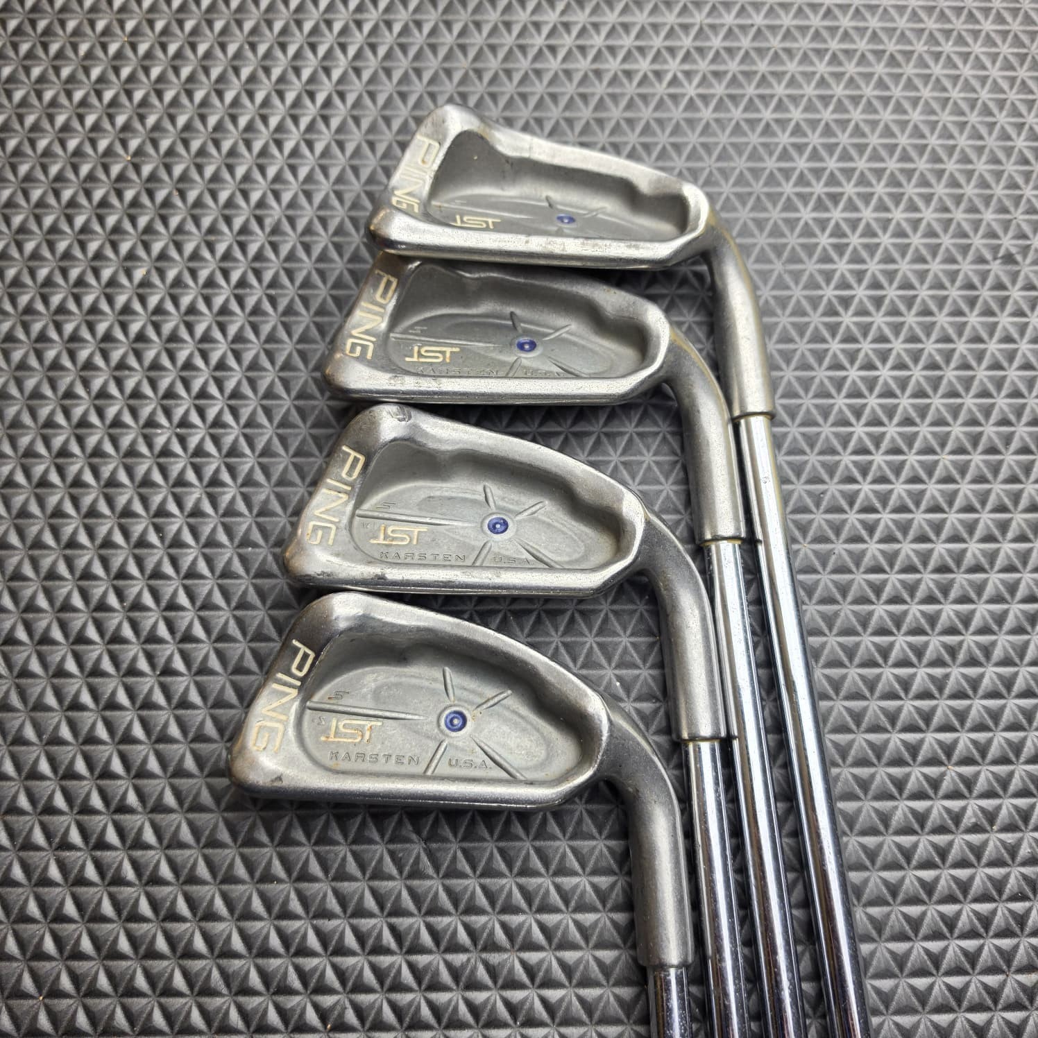 Ping ISI Blue Dot Iron Set 4 5 6 8 RH Steel Shaft R Flex Approx 39.5''