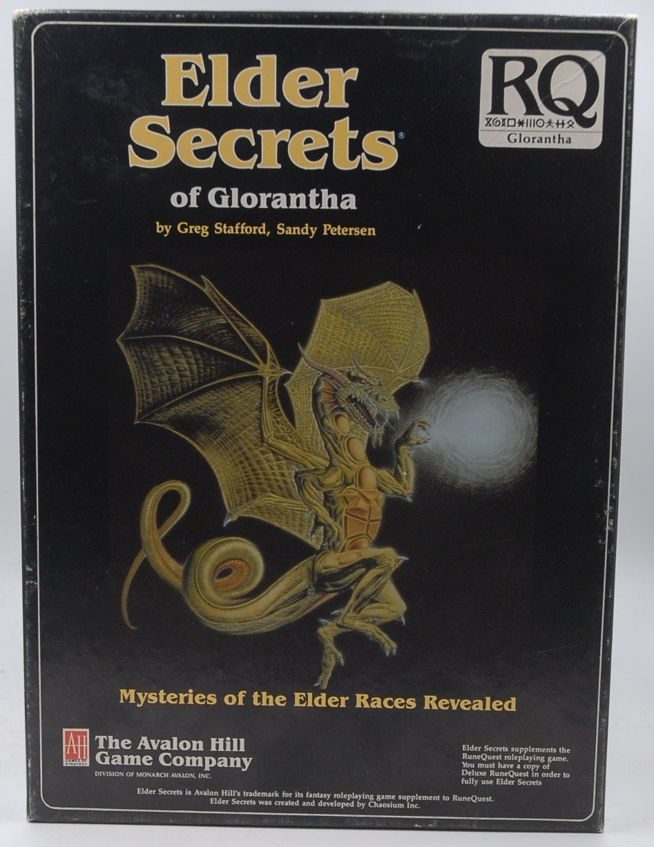 Elder Secrets of Glorantha (Runequest) [BOX SET] Sandy Petersen,Greg Stafford  A