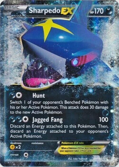 Pokémon TCG - Sharpedo EX - 91/160 - Ultra Rare - XY: Primal Clash [Near Mint]