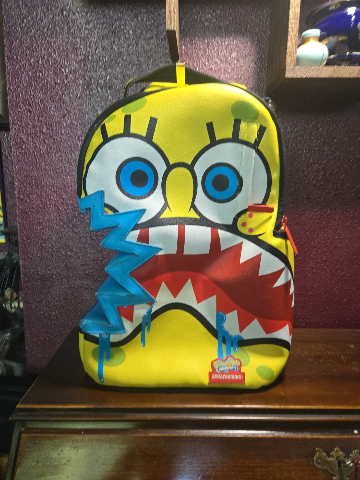 Limited Edition Sprayground x SpongeBob SquarePants Shark Bite Backpack DXLV Limited Edition Sprayground x SpongeBob SquarePants Shark Bite Backpack DXLV
