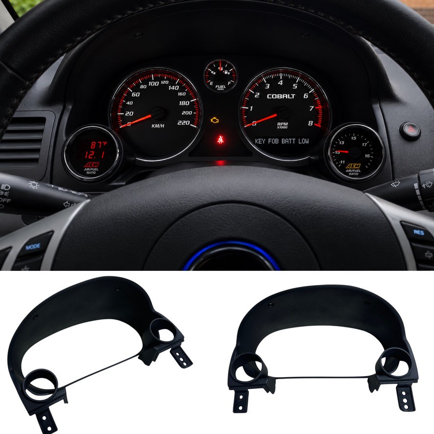 06 09 Chevy Cobalt Speedometer Cluster Trim Dual 52mm Gauge Pod Mount