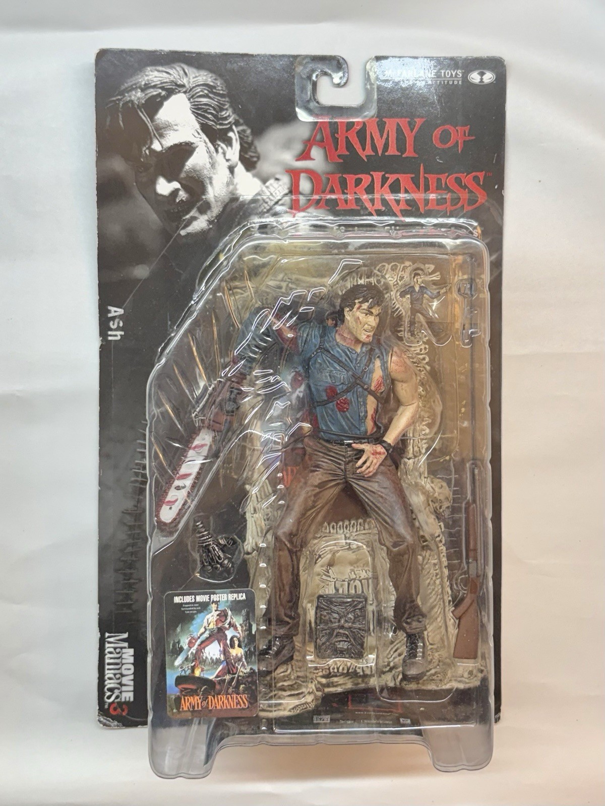 Ash Williams Army of Darkness Evil Dead McFarlane Movie Maniacs Series 3 Sealed Ash Williams Army of Darkness Evil Dead McFarlane Movie Maniacs Series 3 Sealed