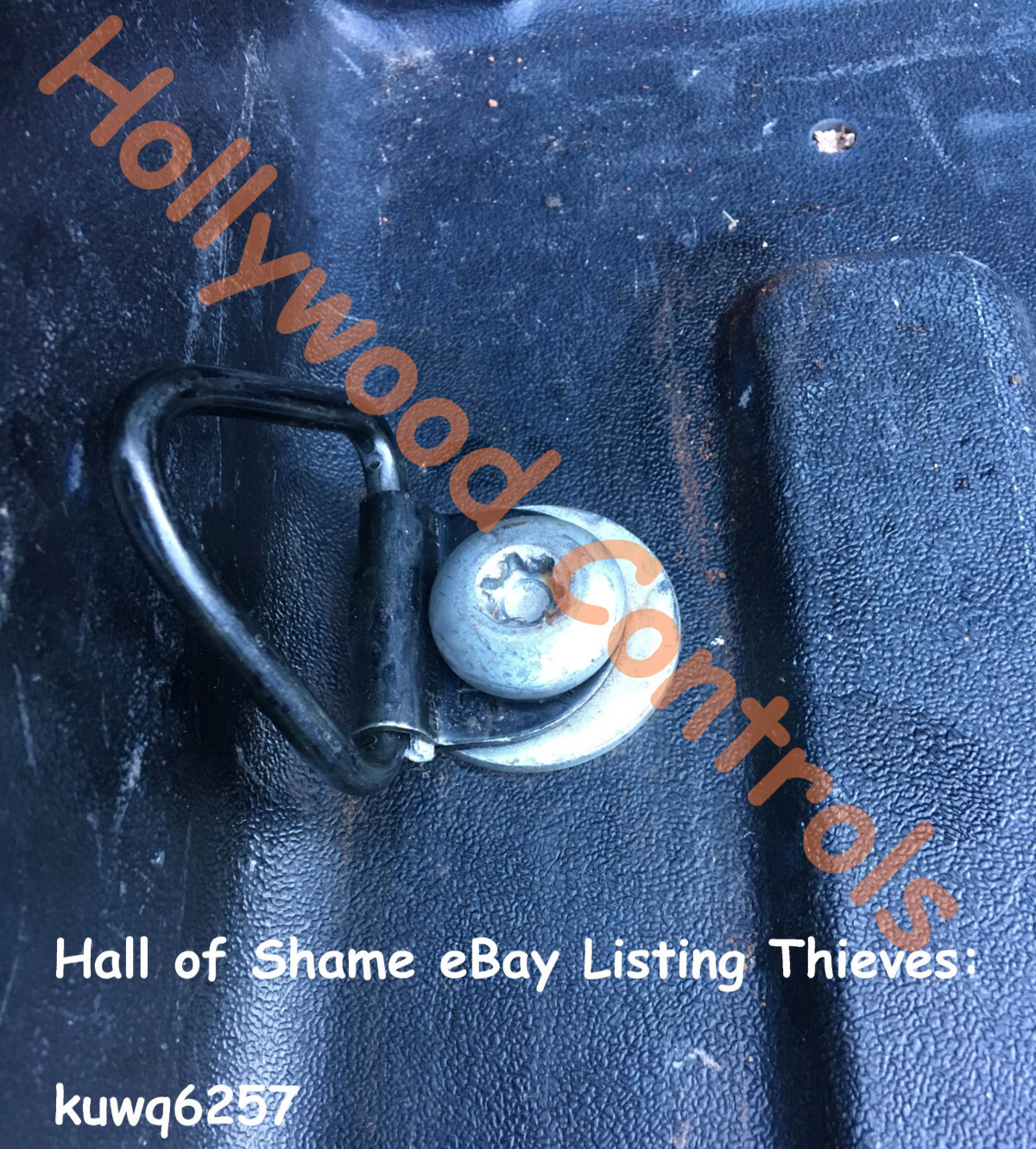 TA64007 Tacoma NO-RATTLE V-Ring Bed Tie Downs (2) Painless NoDrill (no bolts)