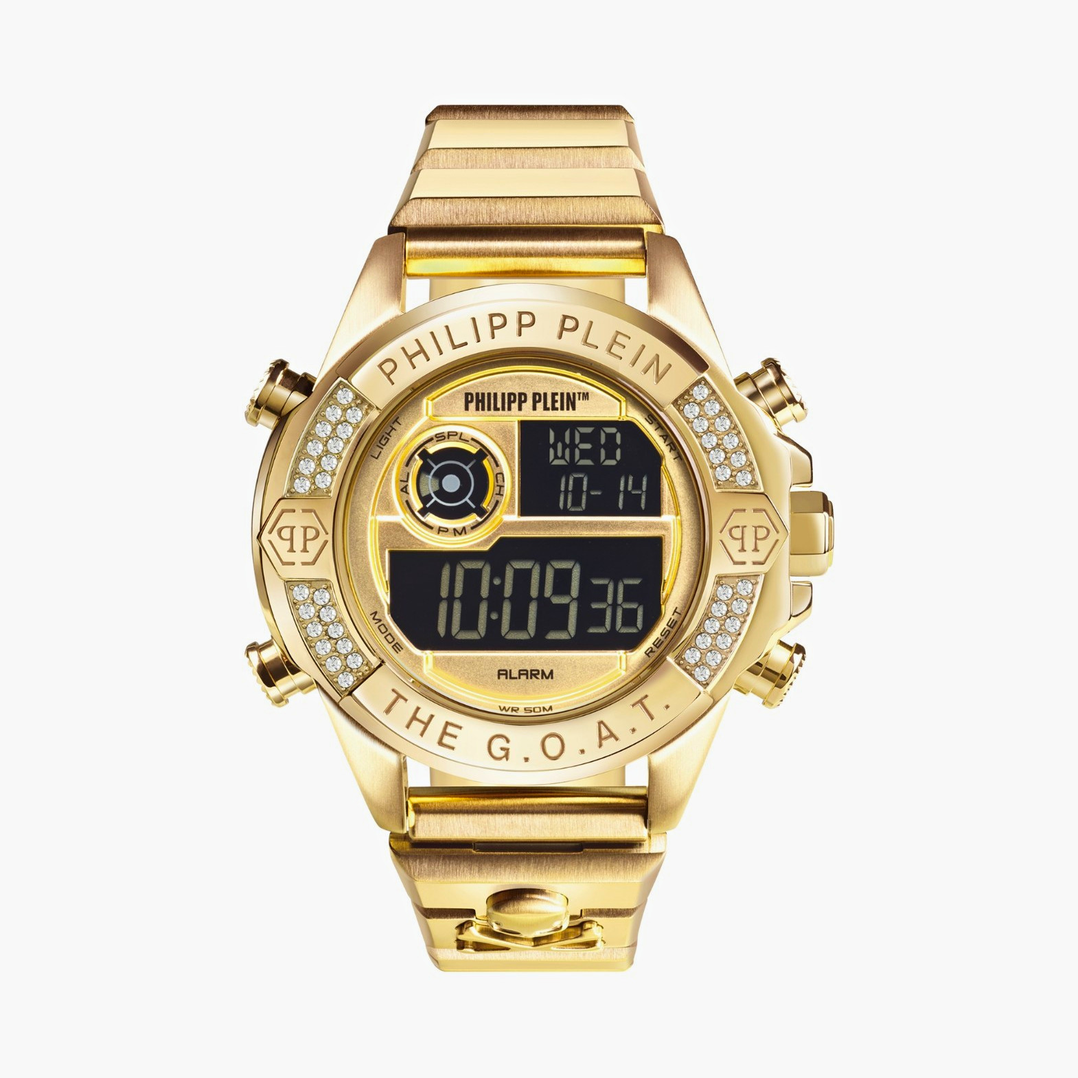 Philipp Plein The G.O.A.T. Digital Crystal   Bracelet Watch | 44mm | PWFAA0621