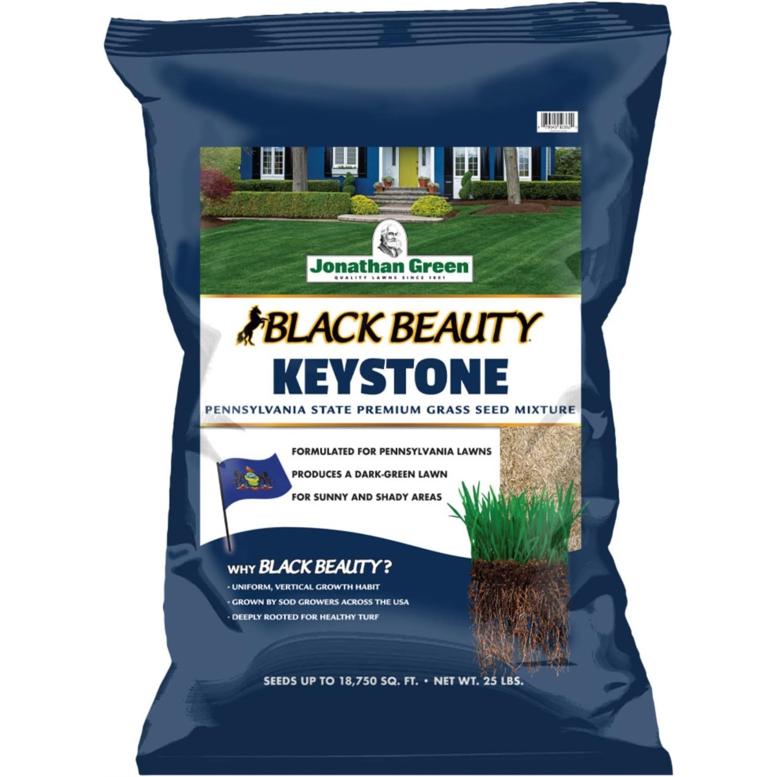 Jonathan Green Black Beauty Keystone PA Premium Grass Seed Mix, 25lb Jonathan Green Black Beauty Keystone PA Premium Grass Seed Mix, 25lb