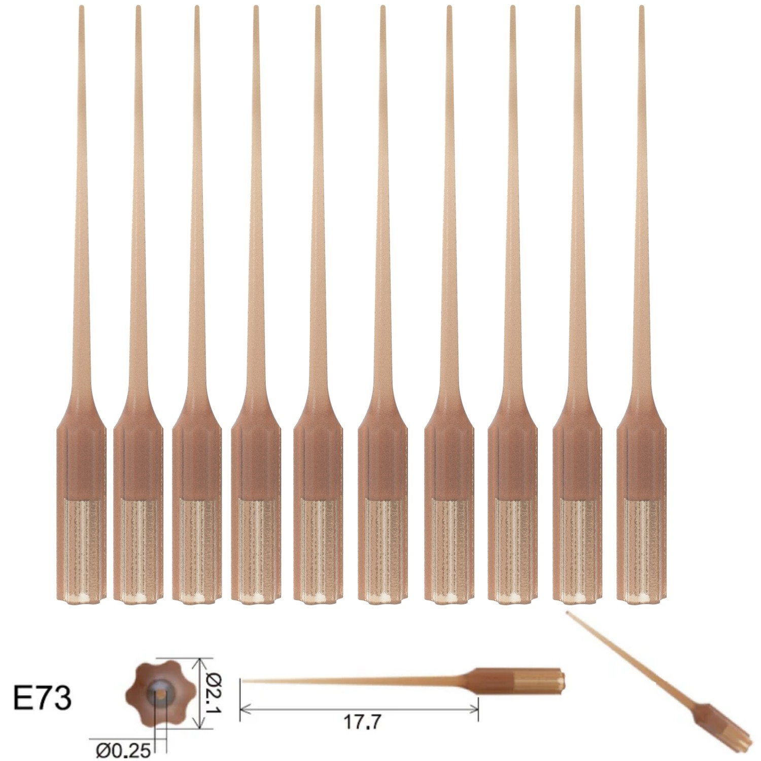 10pc/bottle Woodpecker E73 Canal Irrigation Tips for Endo 3 Ultrasonic Activator